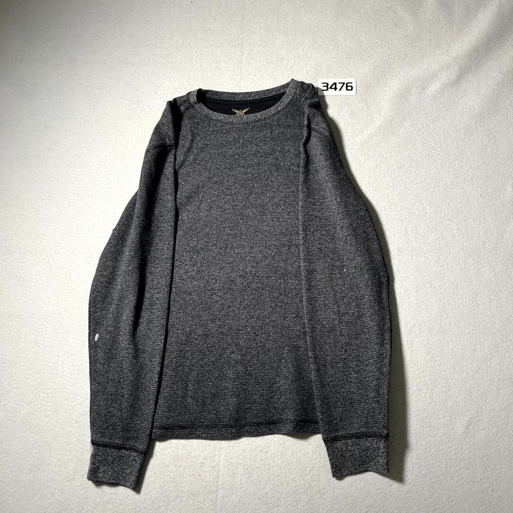 Faded Glory Sweater Mens L 42-44 Heather Gray Long Sleeve Crew Neck Winter